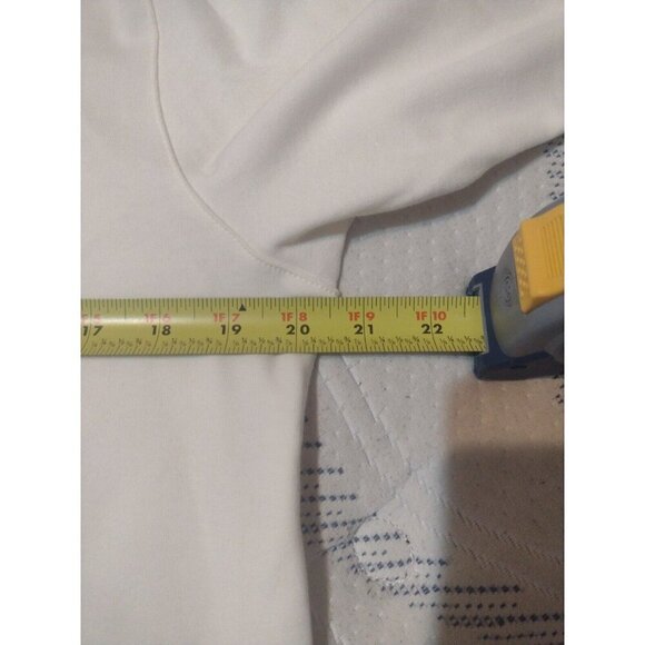 New NWT Womens Alfred Dunner Pullover Sweater Medium M Cream Floral Embroidered - Picture 10 of 11